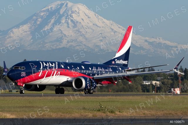 N1776R SWA B38M 7M8 SEA KSE Independence One livery